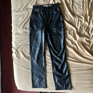 Vegan leather pants